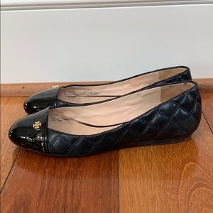 Tory Burch Claremont Quilted Leather Flat.
